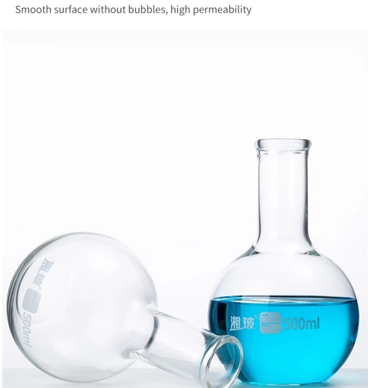 Flat Bottom Flask - Labware Round Bottom Flask Laboratory Flask Laboratory Glassware Borosilicate