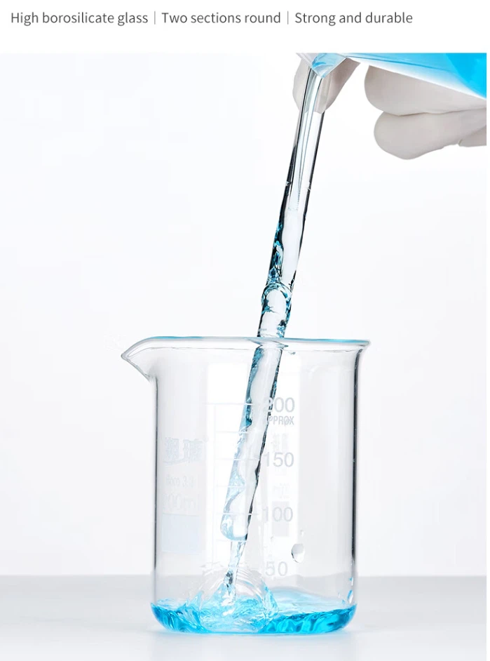 High Borosilicate Labs Multiple Glass Stirrer Rods With Rounded Ends On Both Sides