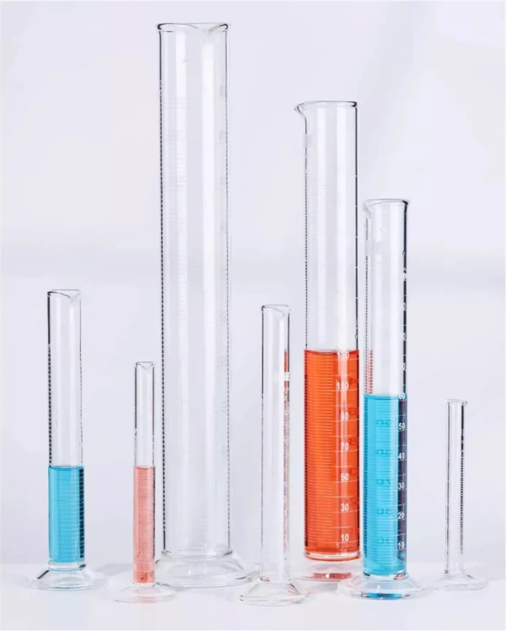 Lab Glassware 250ml 500ml 1000ml Graduated Borosilicate Glass Measuring Cylinder