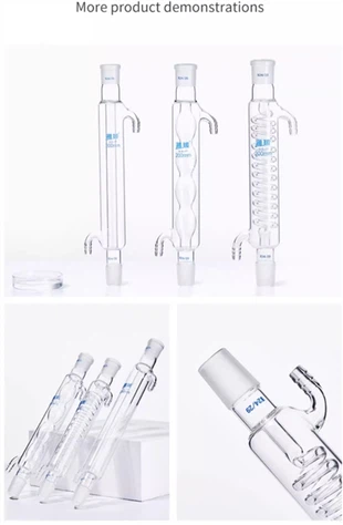 Виробники гарячого продажу Allihn Condenser Glass Condenser Straight Snake Ball Condensing Tube